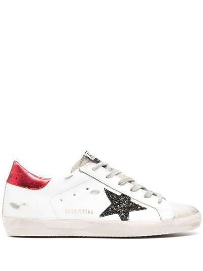 Golden Goose кеды Super-Star с блестками