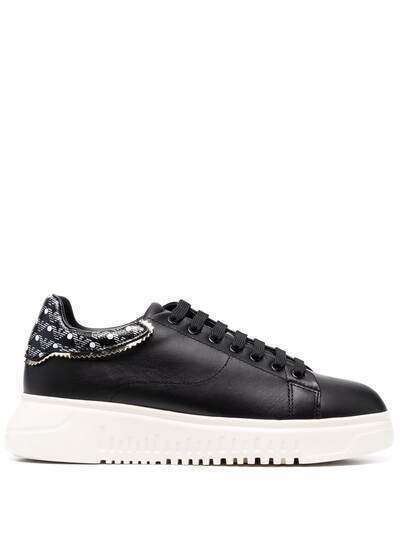 Ea7 Emporio Armani platform logo trainers