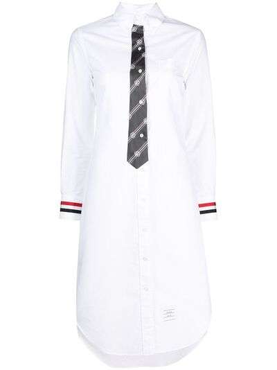 Thom Browne платье-рубашка на пуговицах с поясом