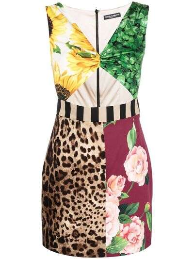 Dolce & Gabbana платье мини с принтом