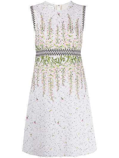 Giambattista Valli платье с цветочной вышивкой