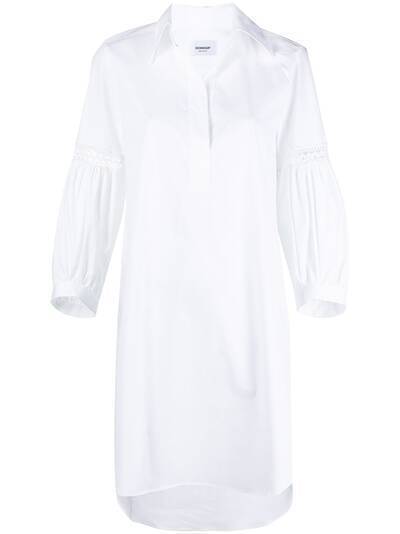 Dondup платье-рубашка с вышивкой