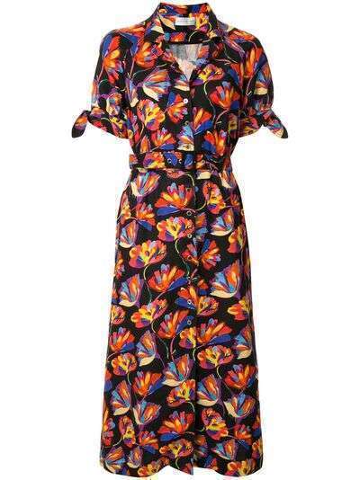 Rebecca Vallance платье-рубашка Cintia с цветочным принтом