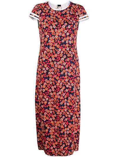 Marni платье-футболка с цветочным принтом