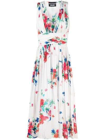 Boutique Moschino платье миди с цветочным принтом