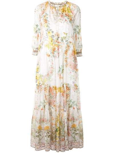 Camilla платье со вставками и цветочным принтом