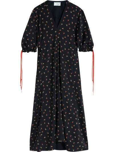 Victoria Victoria Beckham платье макси с цветочным принтом