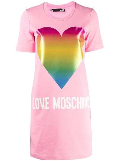 Love Moschino платье-футболка с логотипом