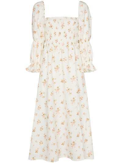 Reformation платье миди Hyland с цветочным принтом