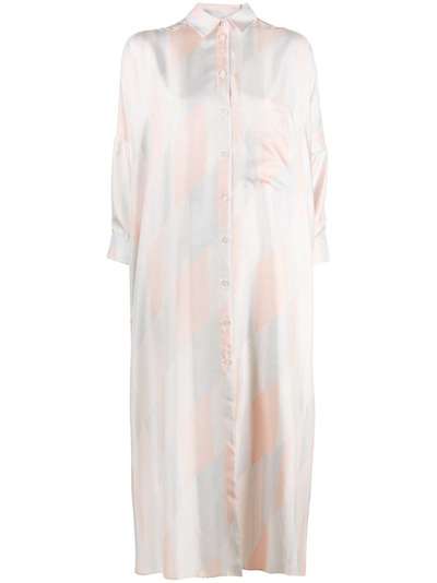 Jil Sander платье-рубашка в полоску