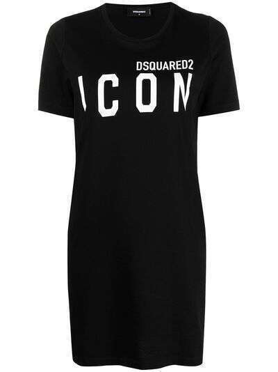 Dsquared2 платье-футболка с логотипом