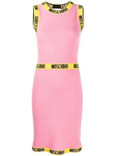 Moschino платье с контрастной отделкой