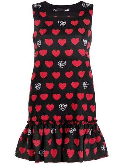 Love Moschino платье-трапеция с логотипом