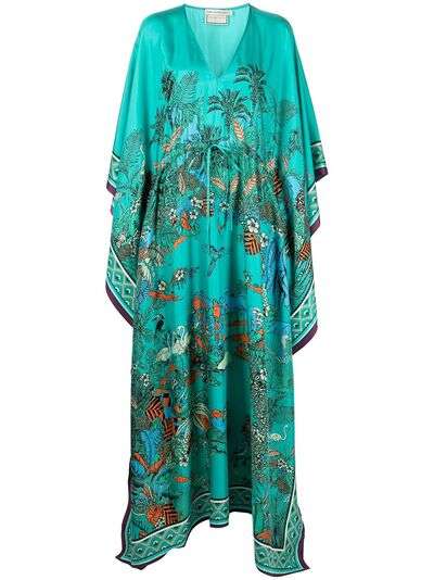 Mary Katrantzou платье-кимоно с цветочным принтом