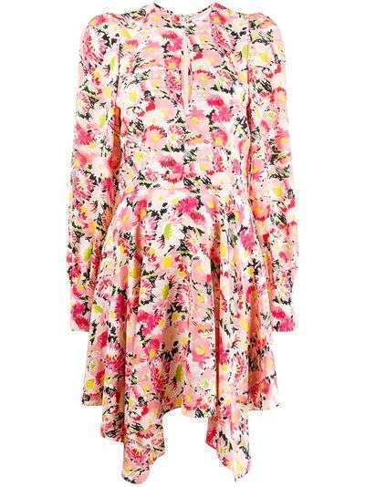Stella McCartney платье асимметричного кроя с цветочным принтом