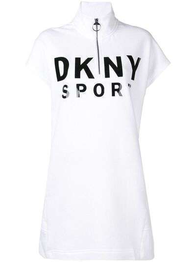 DKNY платье джерси с короткими рукавами