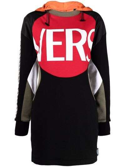 Versace платье-джемпер со вставками