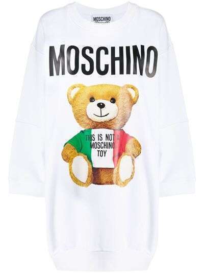 Moschino платье-свитер Teddy