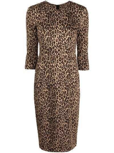 Pinko платье с леопардовым принтом