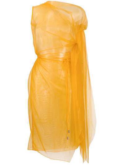 Supriya Lele полупрозрачное платье асимметричного кроя