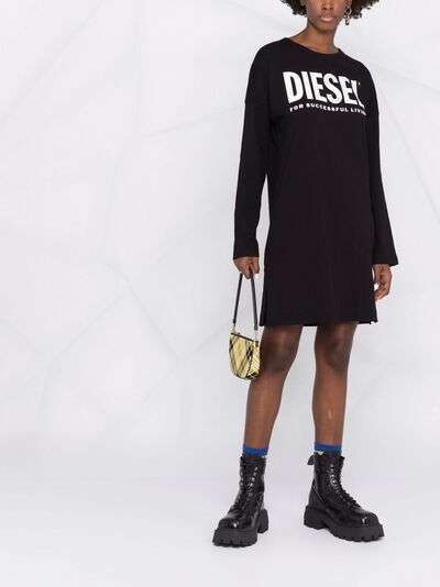 Diesel logo-print sweatshirt dress