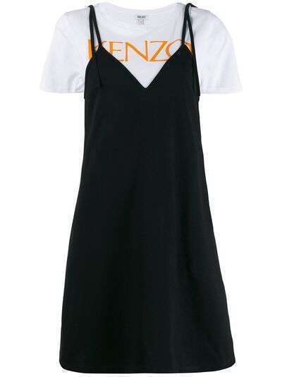 Kenzo многослойное платье-футболка