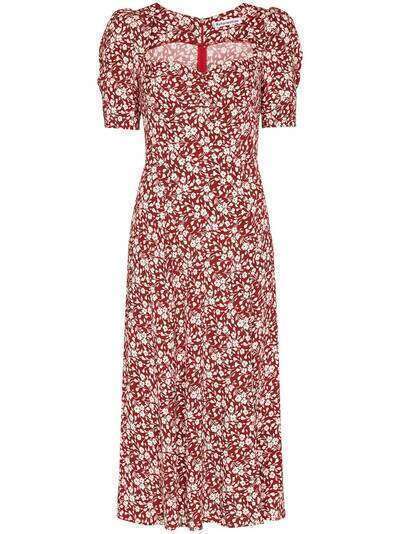 Reformation платье миди Matin с цветочным принтом