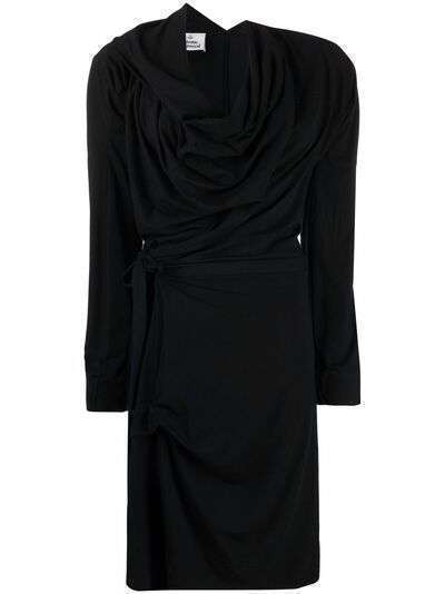 Vivienne Westwood платье с длинными рукавами и драпировкой