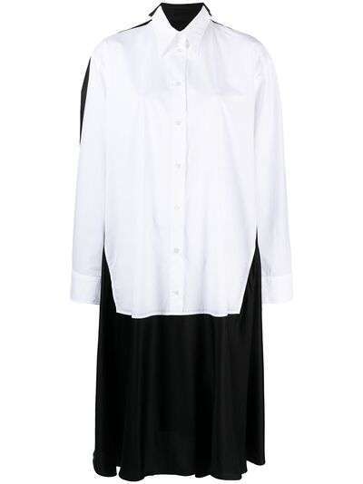 MM6 Maison Margiela многослойное платье-рубашка длины миди