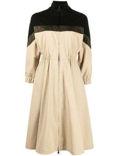 Moncler платье миди в стиле колор-блок
