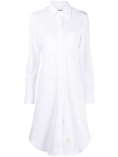 Thom Browne платье-рубашка из ткани пике