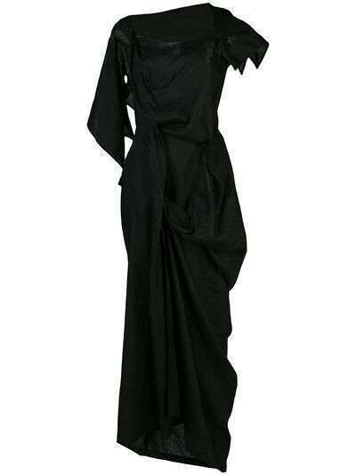 Yohji Yamamoto деконструированное платье миди