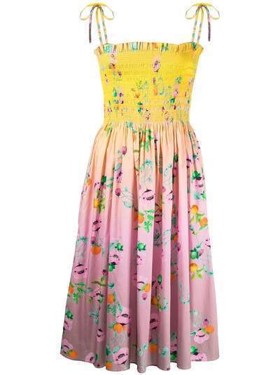 Cynthia Rowley платье с цветочным принтом
