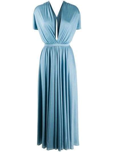 Emilio Pucci длинное платье с V-образным вырезом