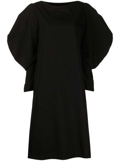 Comme Des Garçons Tricot шерстяное платье-трапеция с объемными рукавами