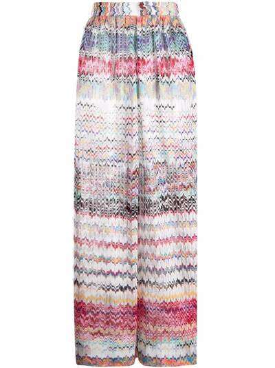 Missoni пляжные брюки с узором зигзаг