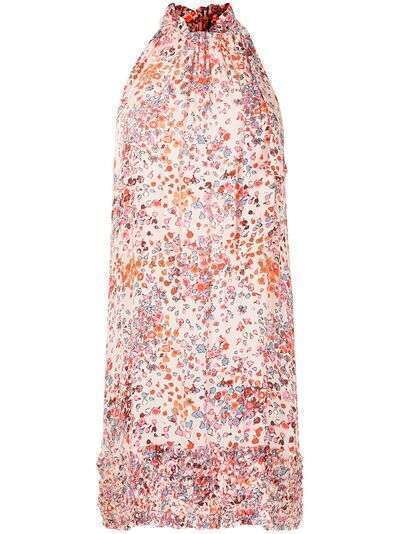 Poupette St Barth платье мини с цветочным принтом