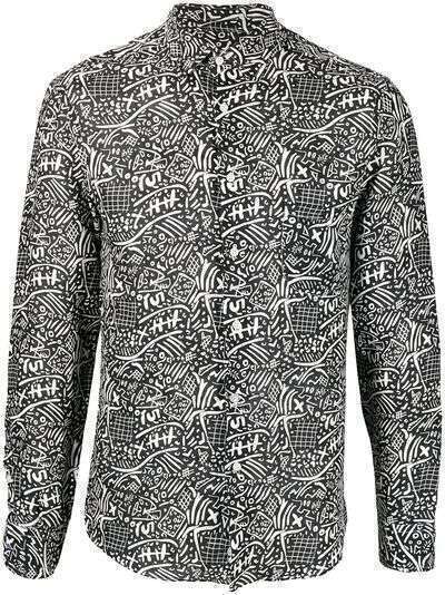 PENINSULA SWIMWEAR рубашка Basiluzzo с абстрактным принтом