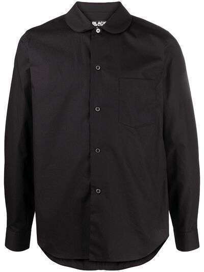 Black Comme Des Garçons рубашка с воротником Питер Пен