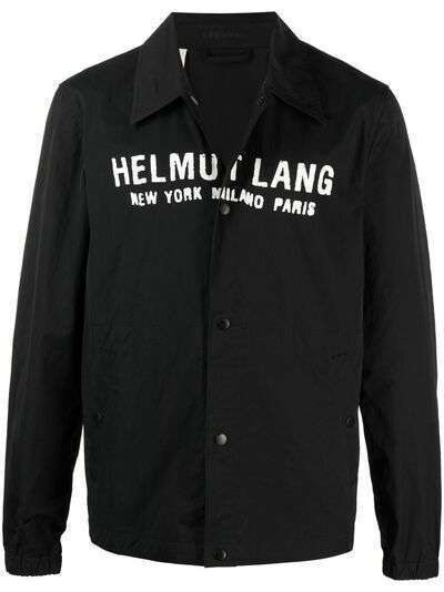 Helmut Lang куртка-рубашка с логотипом