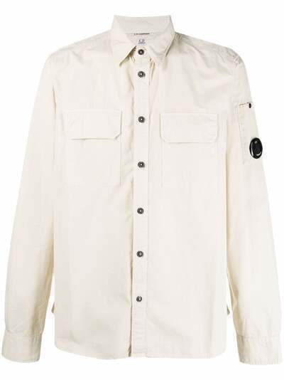 C.P. Company рубашка с длинными рукавами и нагрудным карманом
