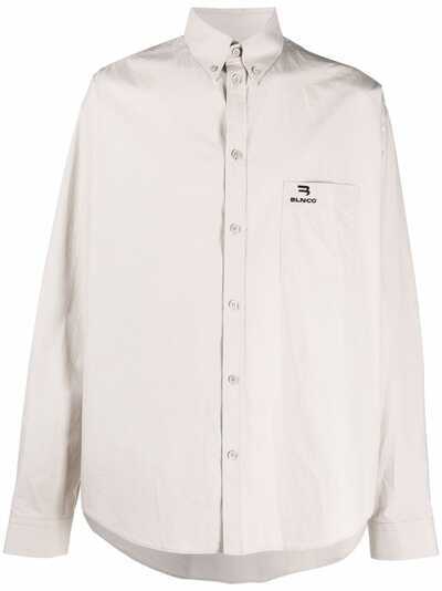 Balenciaga рубашка с вышитым логотипом