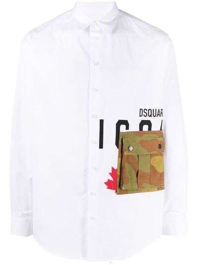 Dsquared2 рубашка Icon с длинными рукавами