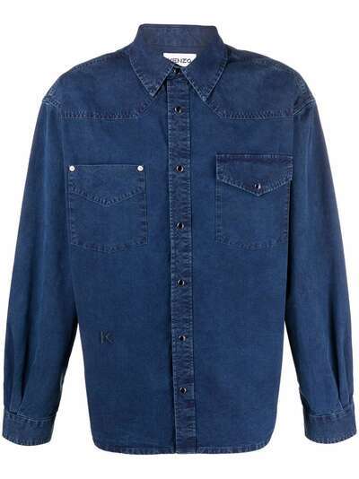 Kenzo джинсовая рубашка на пуговицах