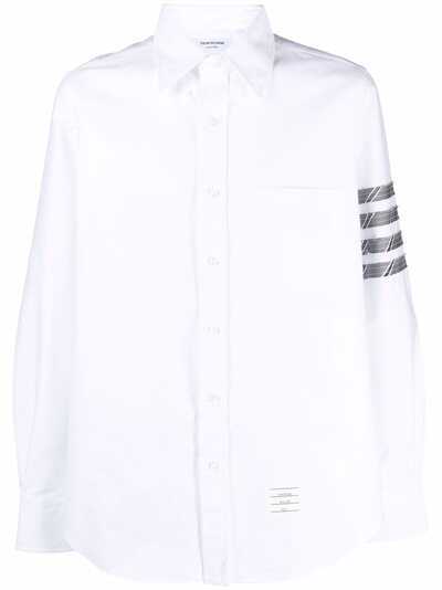 Thom Browne рубашка с полосками 4-Bar