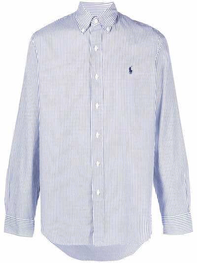 Polo Ralph Lauren рубашка в полоску с вышитым логотипом
