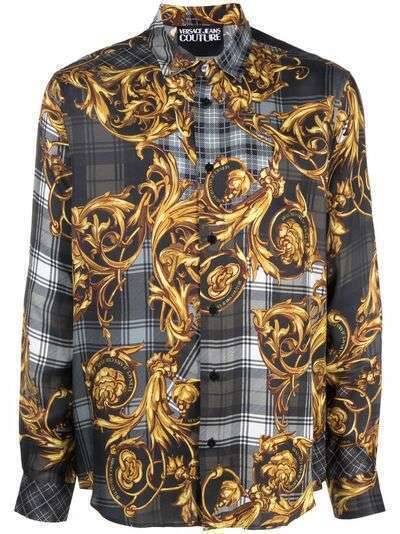 Versace Jeans Couture рубашка с принтом Tartan Baroque