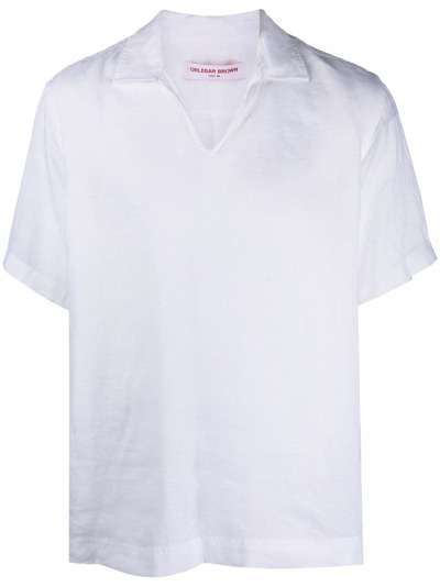Orlebar Brown футболка с распашным воротником