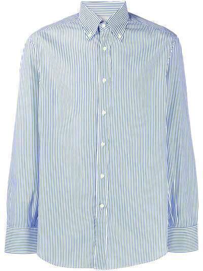 Brunello Cucinelli полосатая рубашка на пуговицах