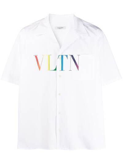 Valentino рубашка с логотипом VLTN Multicolor